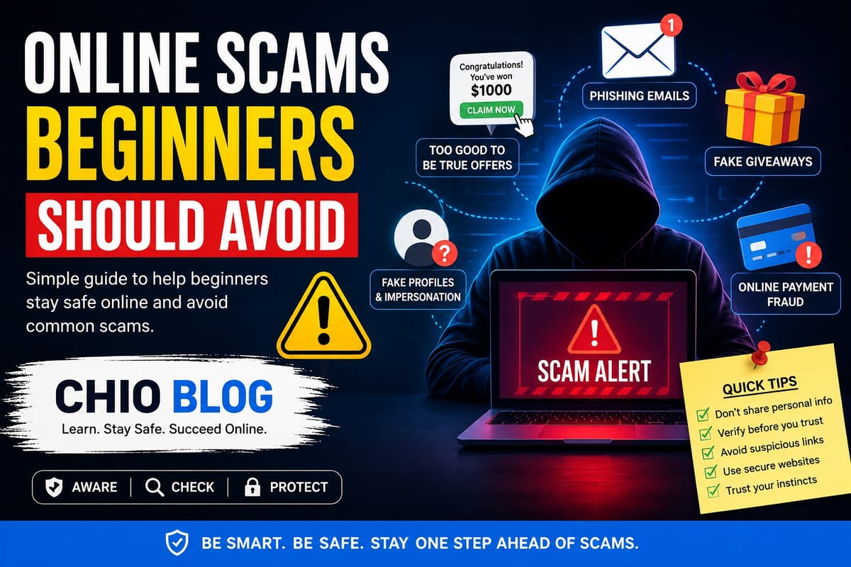 How to avoid online scams as a beginner