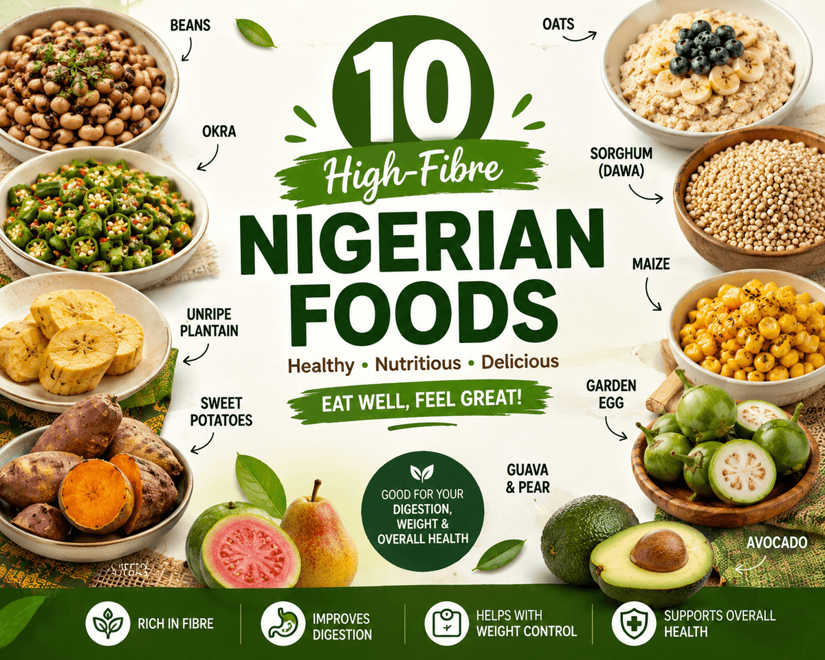 10 High-Fibre Nigerian Foods 🌱🇳🇬