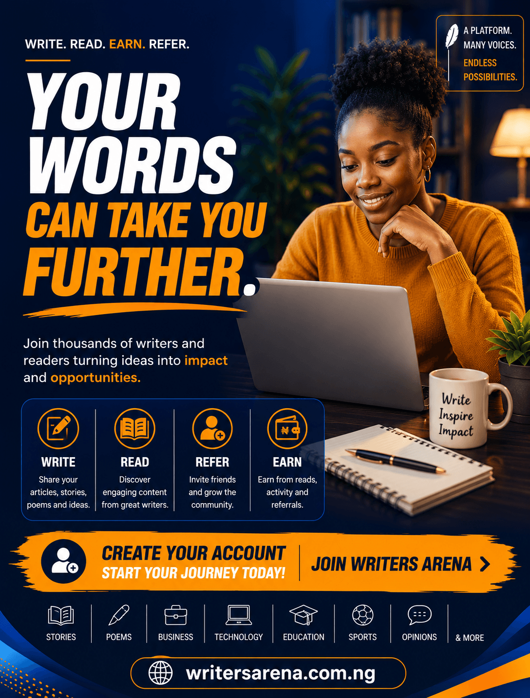 Your words can take you further