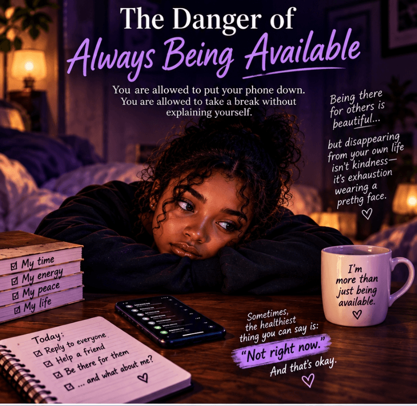 The danger of always being available