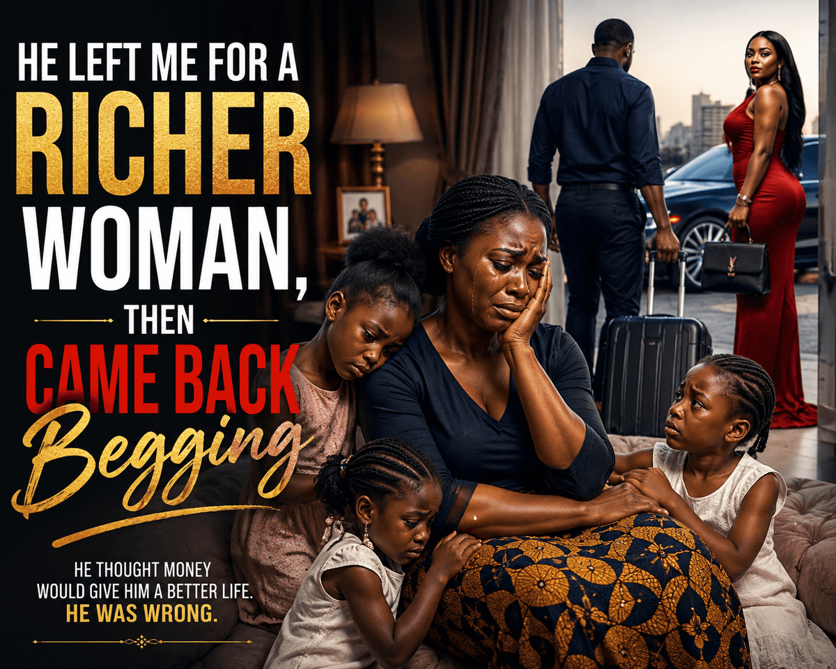 HE LEFT ME FOR A RICHER WOMAN THEN CAME BACK BEGGING