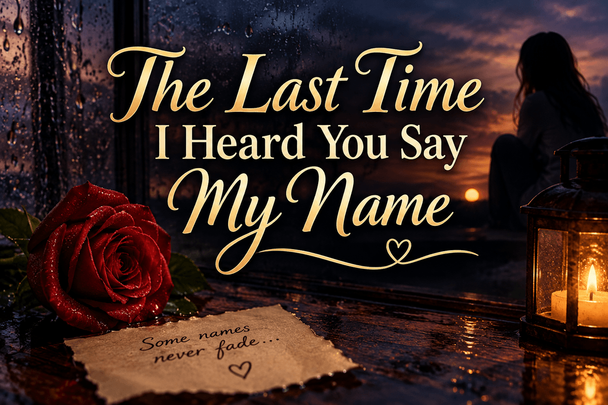 The Last Time I Heard You Say My Name
