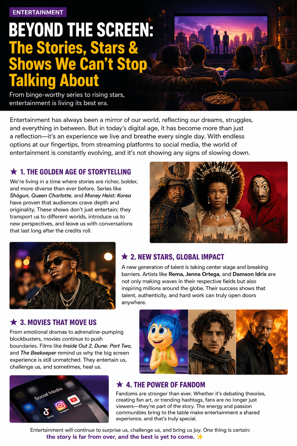 BEYOND THE SCREEN: The Stories, Stars & Shows We Can’t Stop Talking About