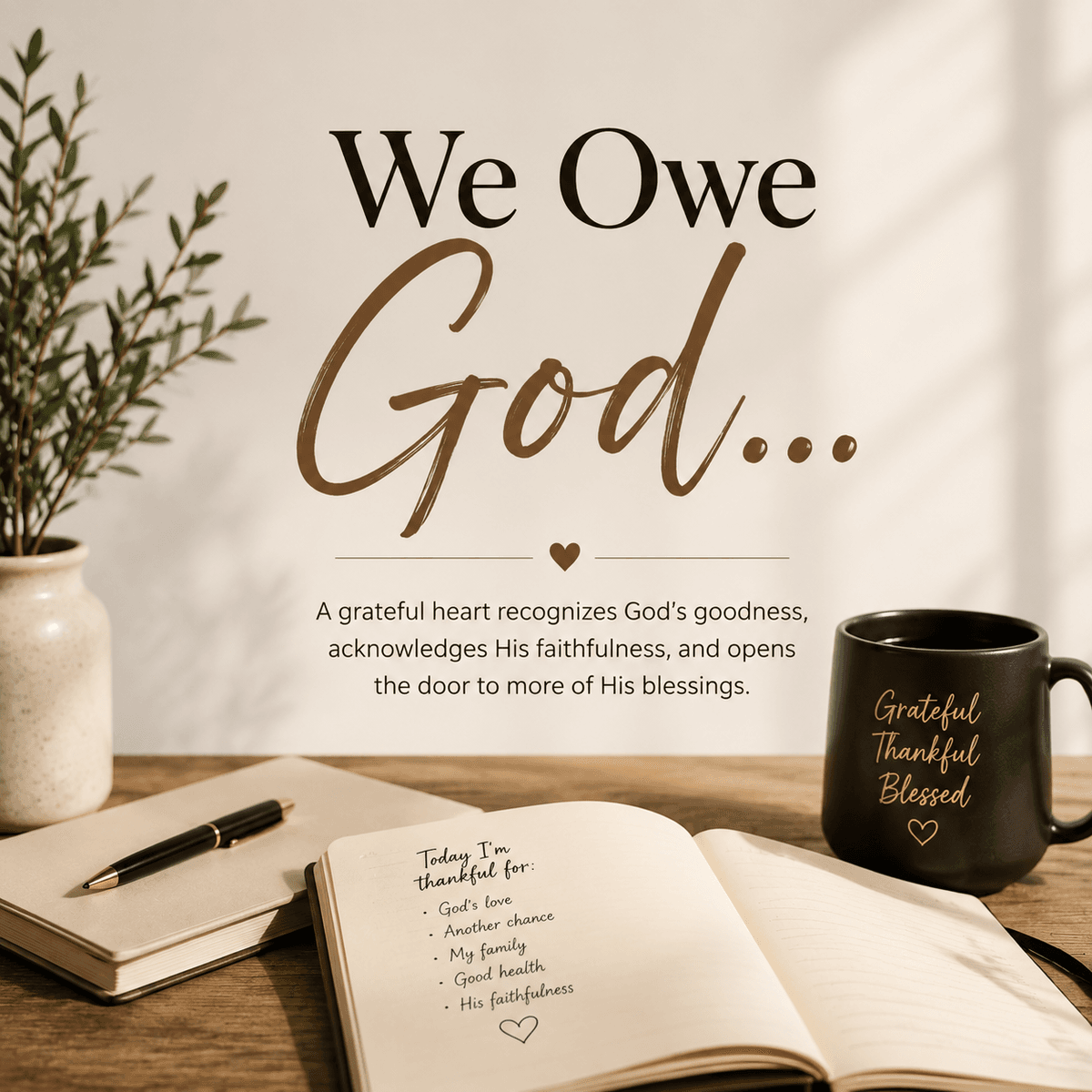 We Owe God...