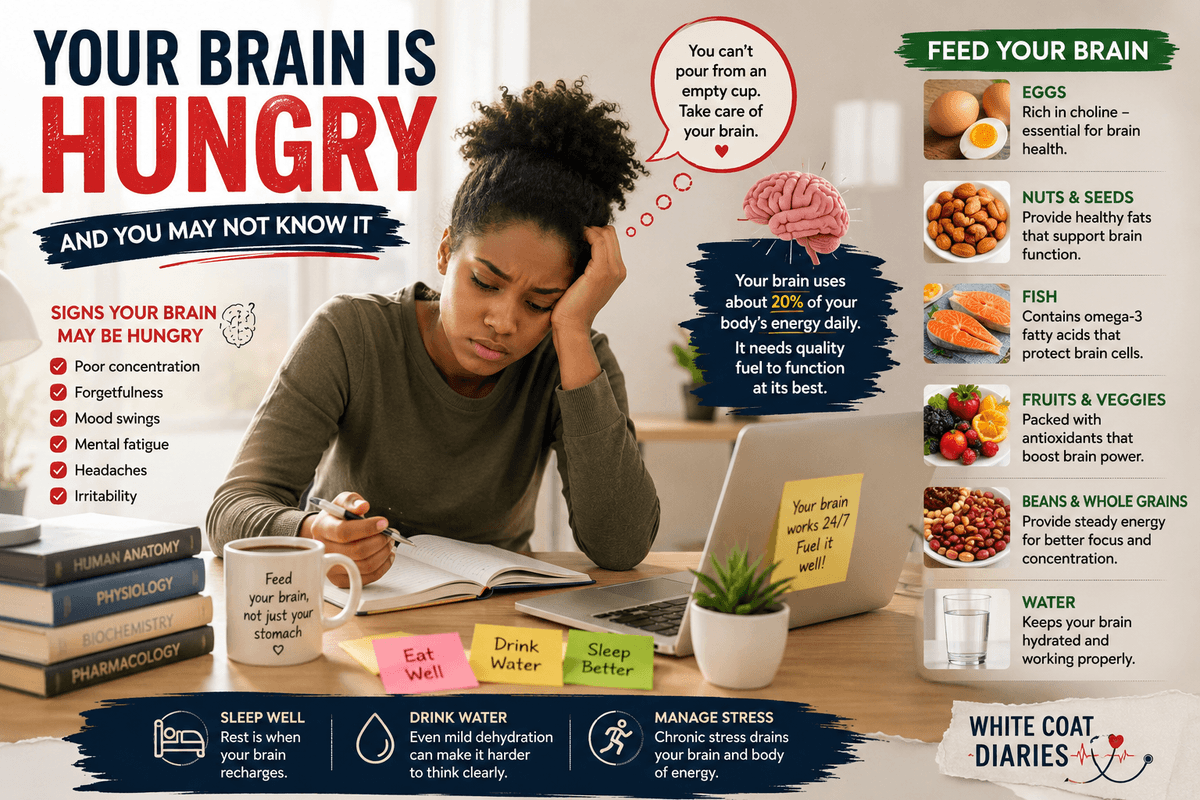 YOUR BRAIN IS HUNGRY