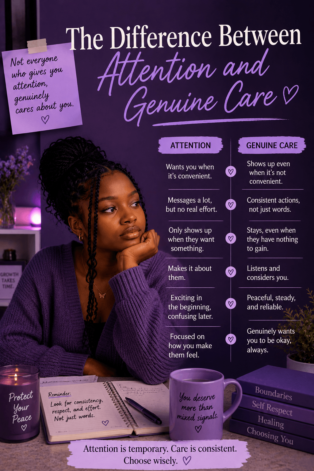 The difference between genuine care and attention part 2