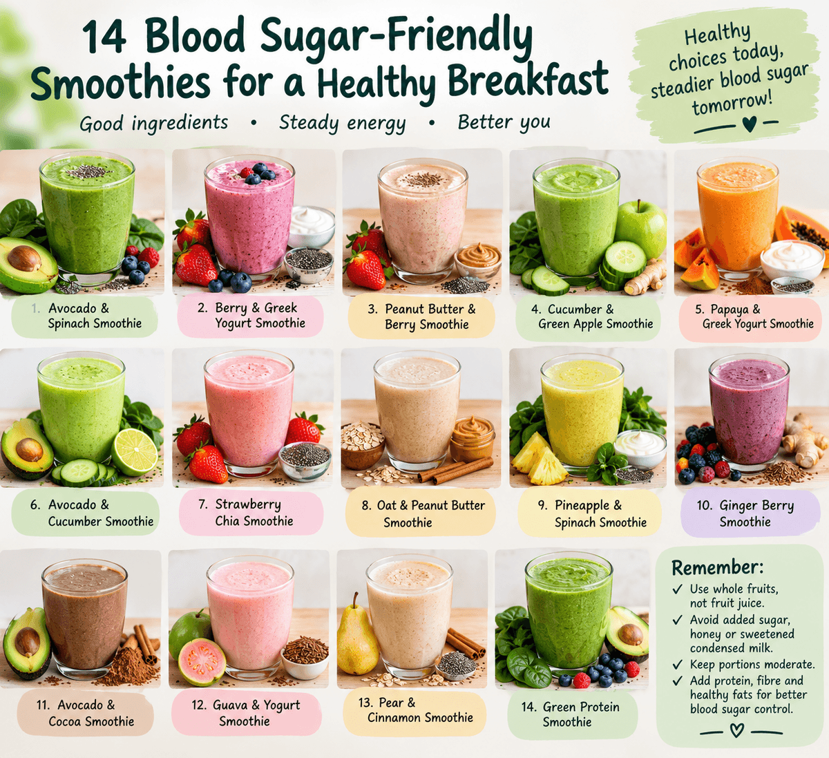 14 Smoothies That Are Good for Blood Sugar to Start Your Day Right