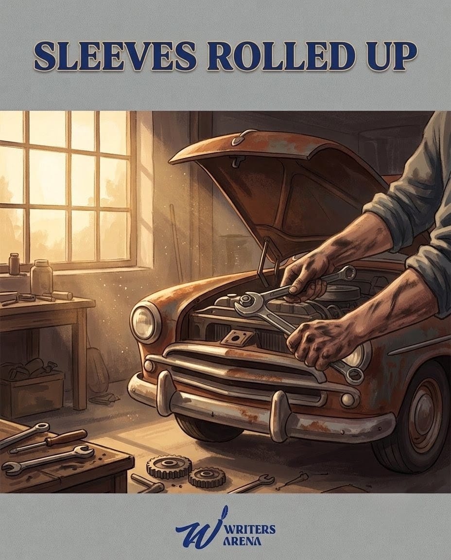 SLEEVES ROLLED UP