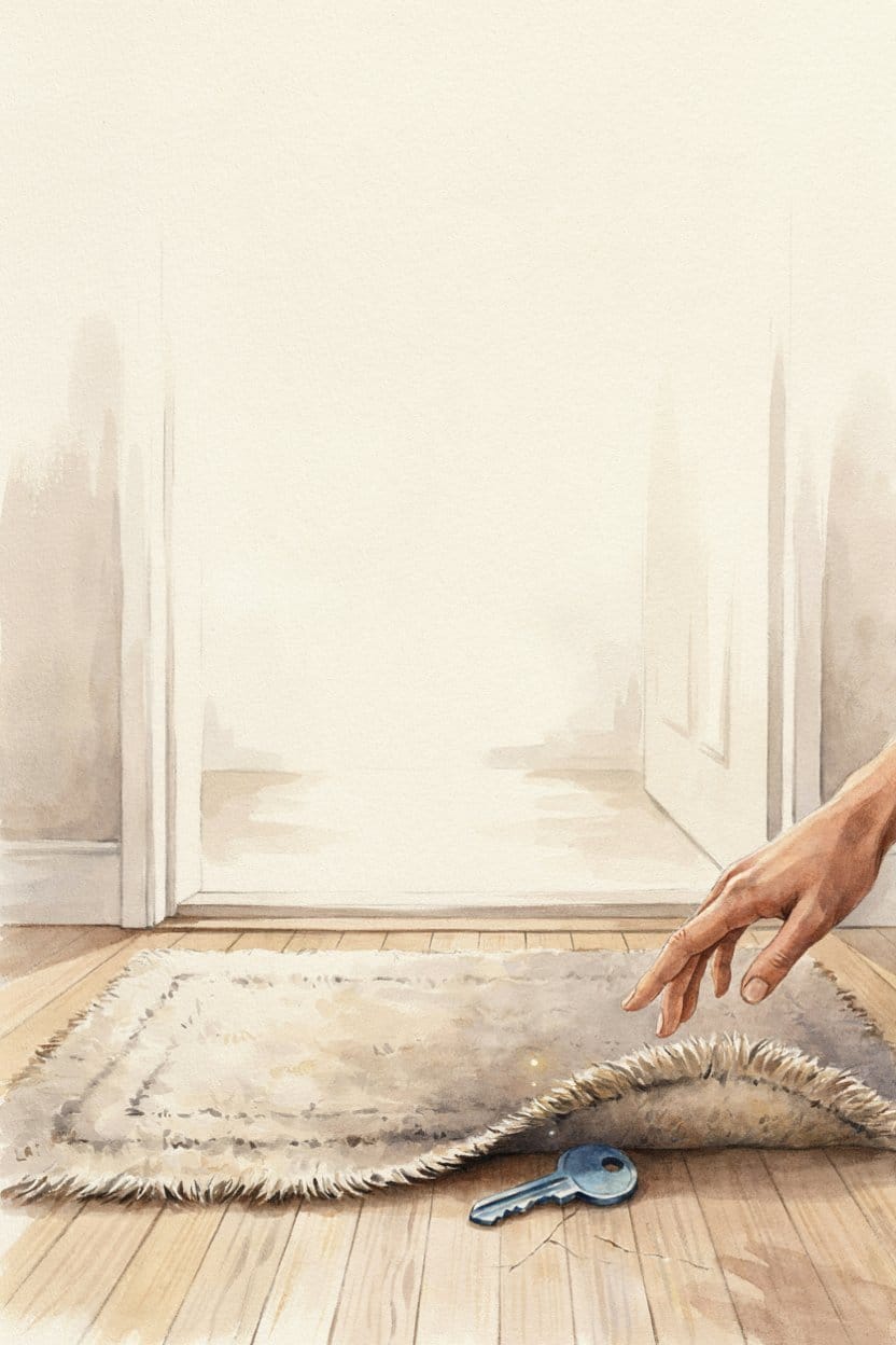 The key under the mat