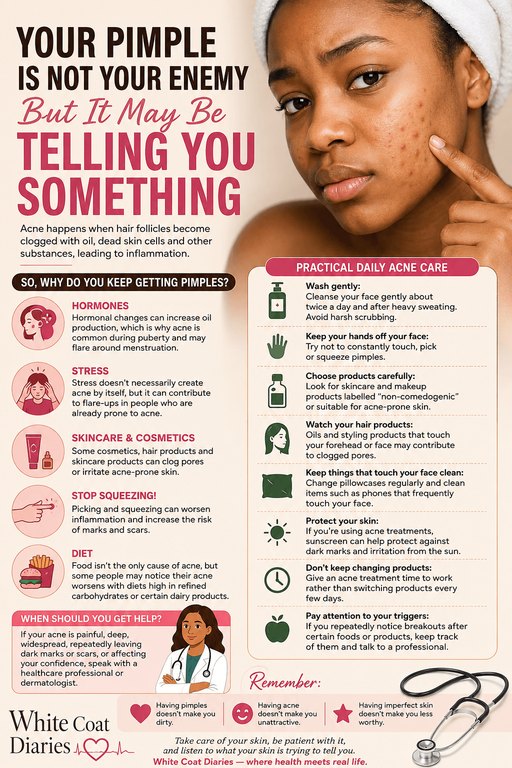 YOUR PIMPLE IS NOT YOUR ENEMY — BUT IT MAY BE TELLING YOU SOMETHING