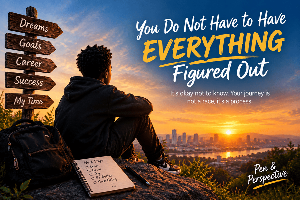 You Do Not Have to Have Everything Figured Out