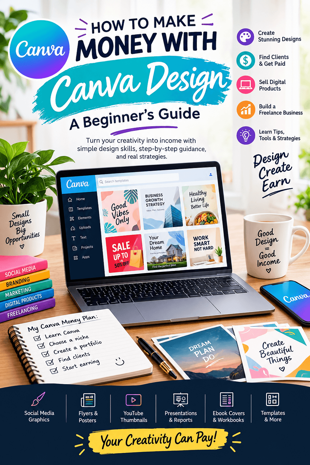 How to make money with canvas design