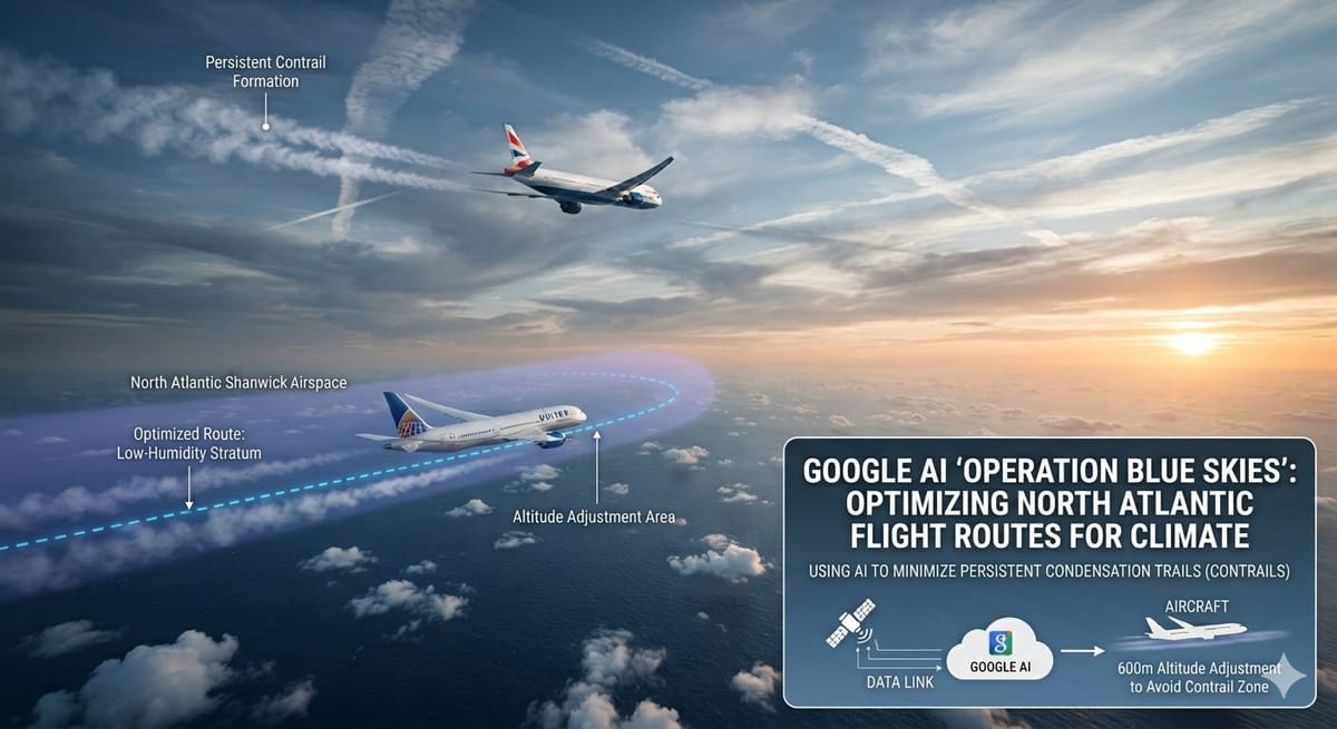 Google Is Using AI to Help Aircraft Avoid Climate-Warming Contrails