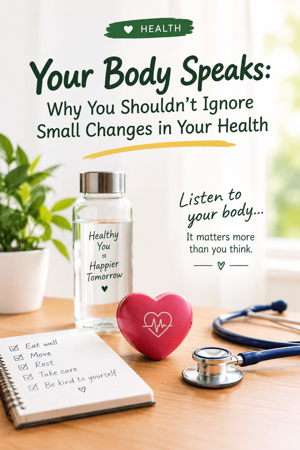 Your Body Speaks: Why You Shouldn’t Ignore Small Changes in Your Health