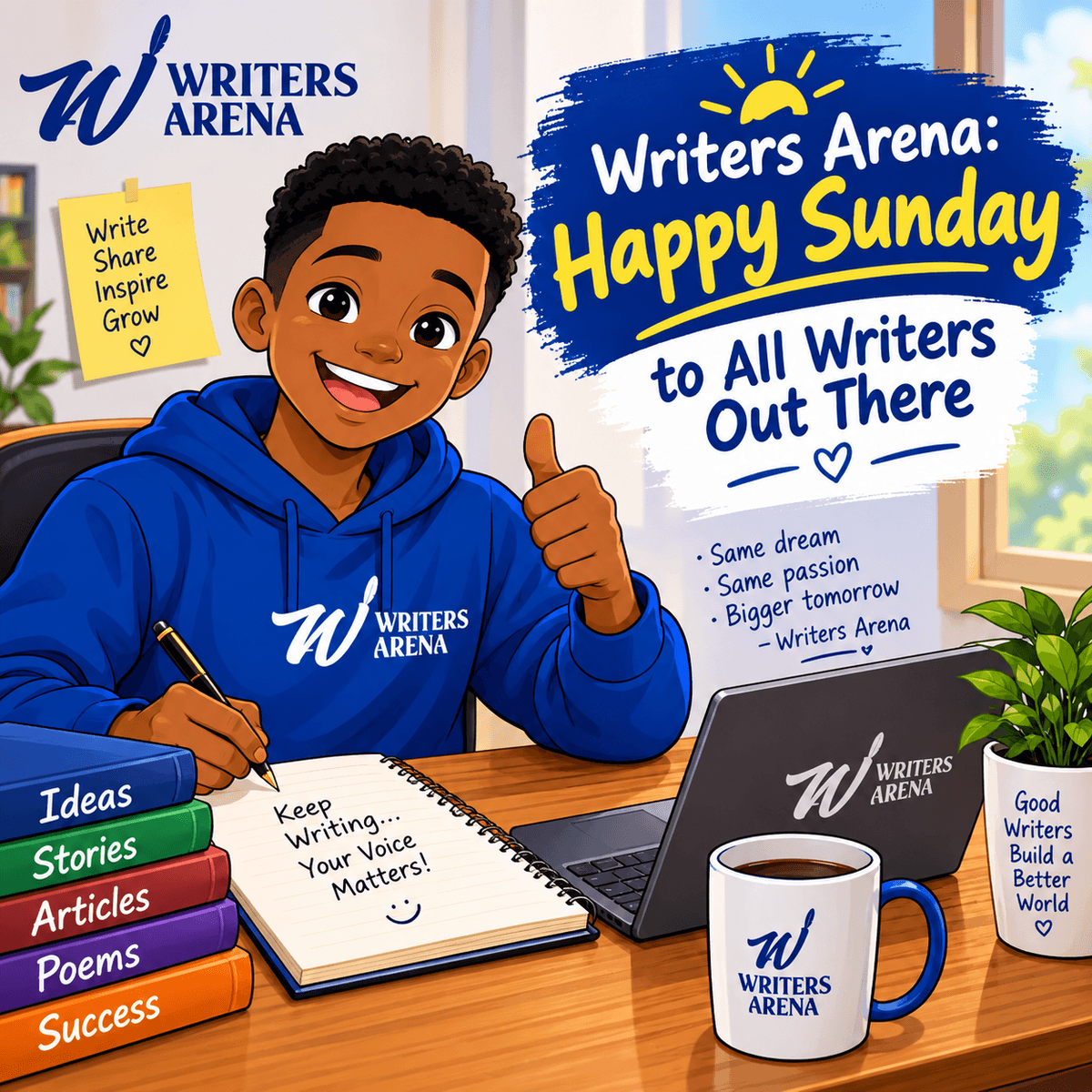 Writers Arena: Happy Sunday to All Writers Out There