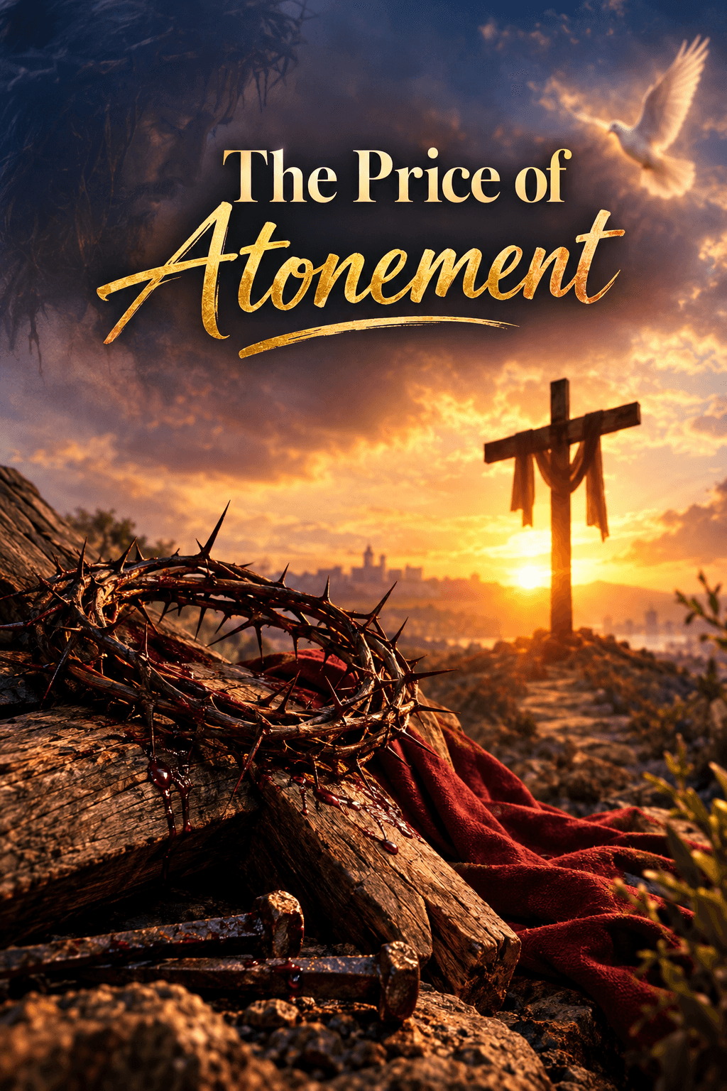Before the cross.