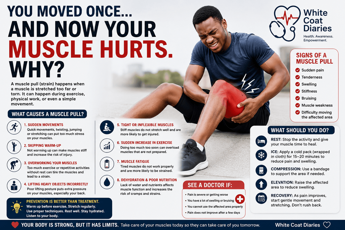 YOU MOVED ONCE… AND NOW YOUR MUSCLE HURTS. WHY?