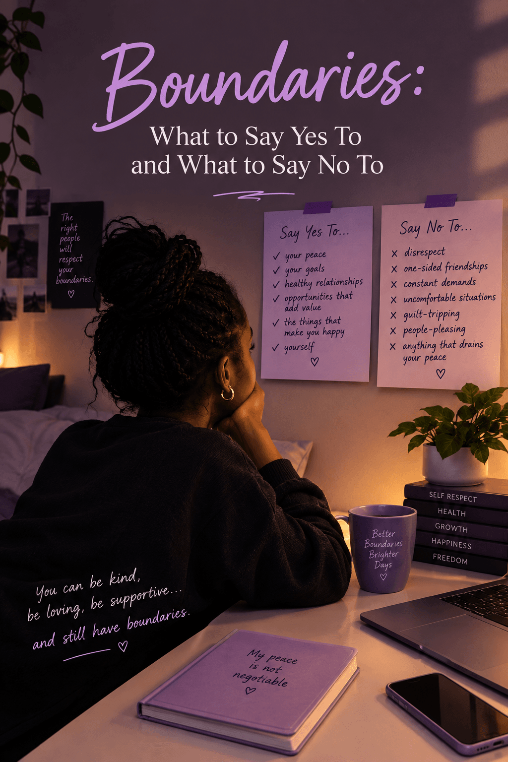 Boundaries:What to say yes to and what to say no to