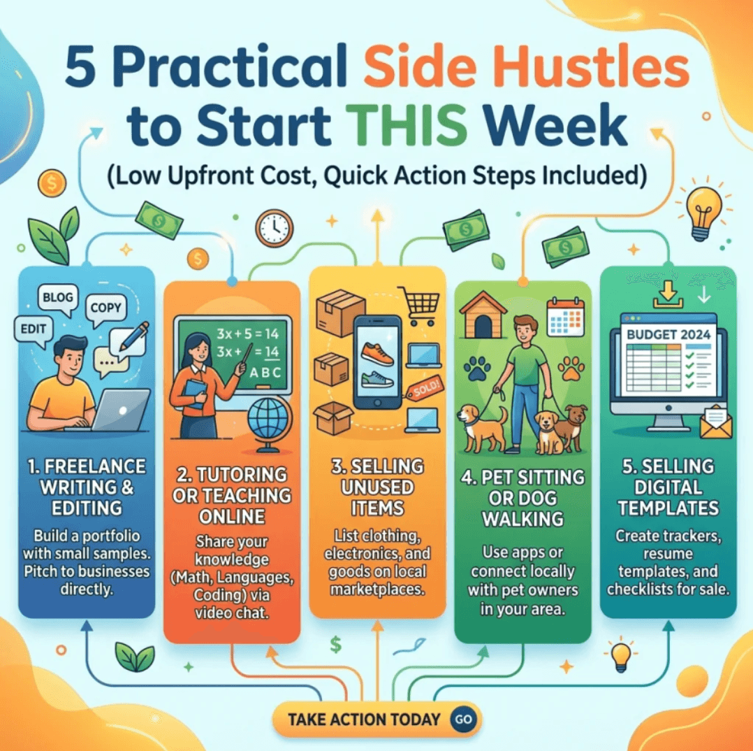 5 Side Hustles You Can Start Immediately