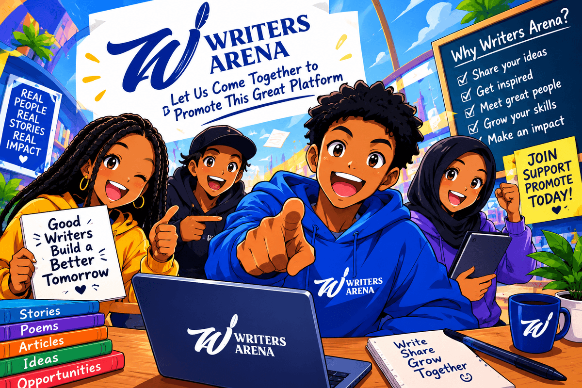 Writers Arena: Let Us Come Together to Promote This Great Platform