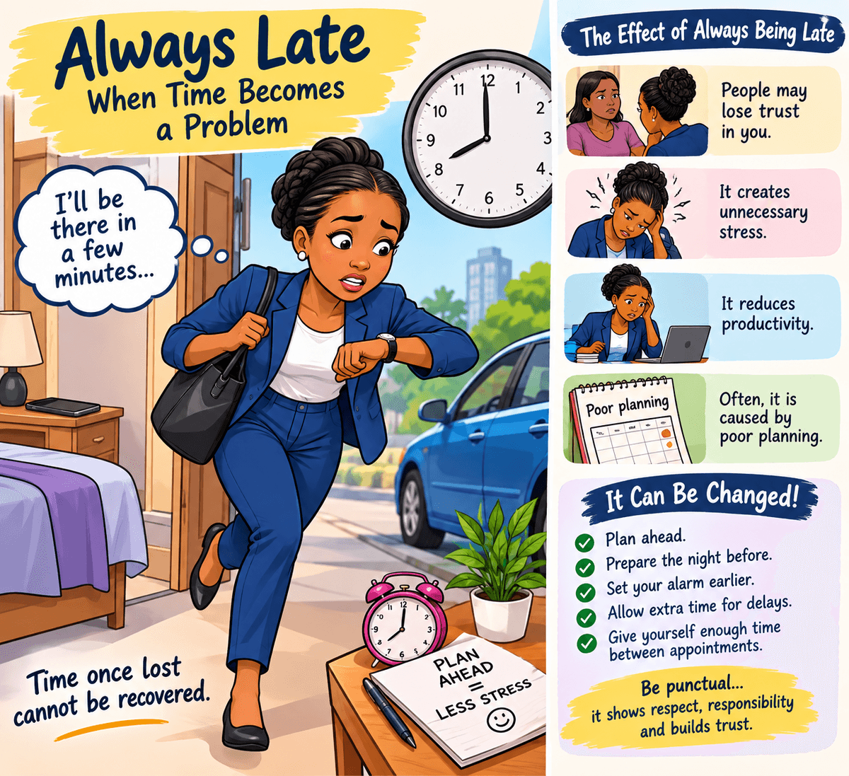 Always Late: When Time Becomes a Problem