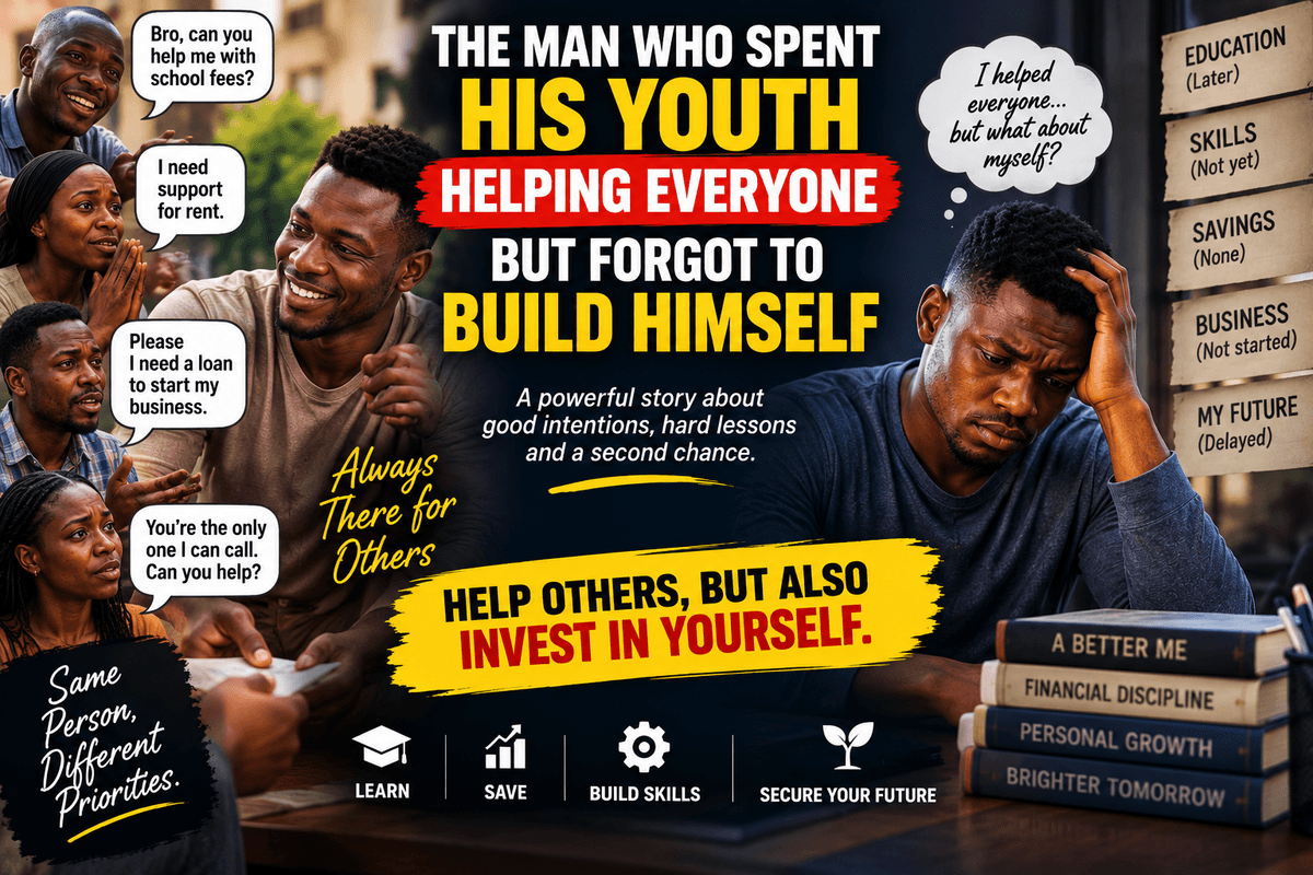 The Man Who Spent His Youth Helping Everyone but Forgot to Build Himself🙆‍♀️🙆‍♀️
