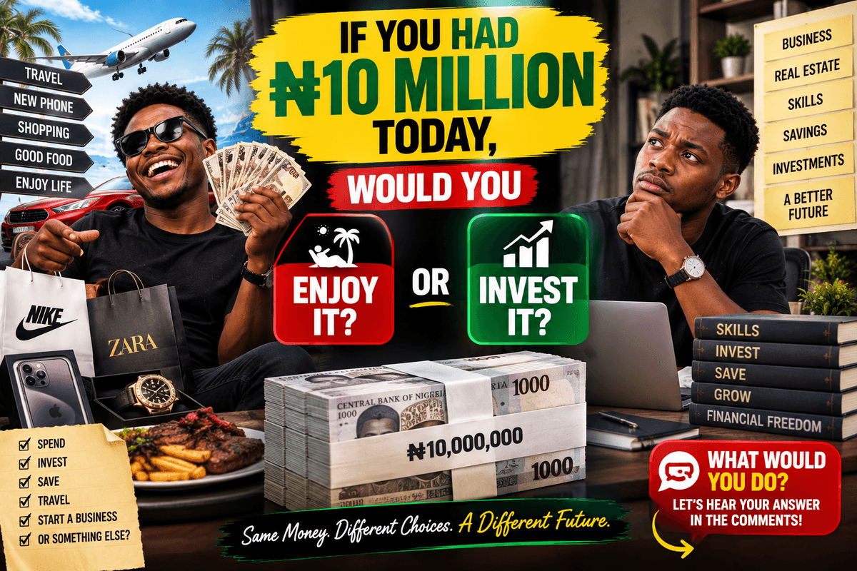 If You Had ₦10 Million Today, Would You Invest It or Enjoy It?