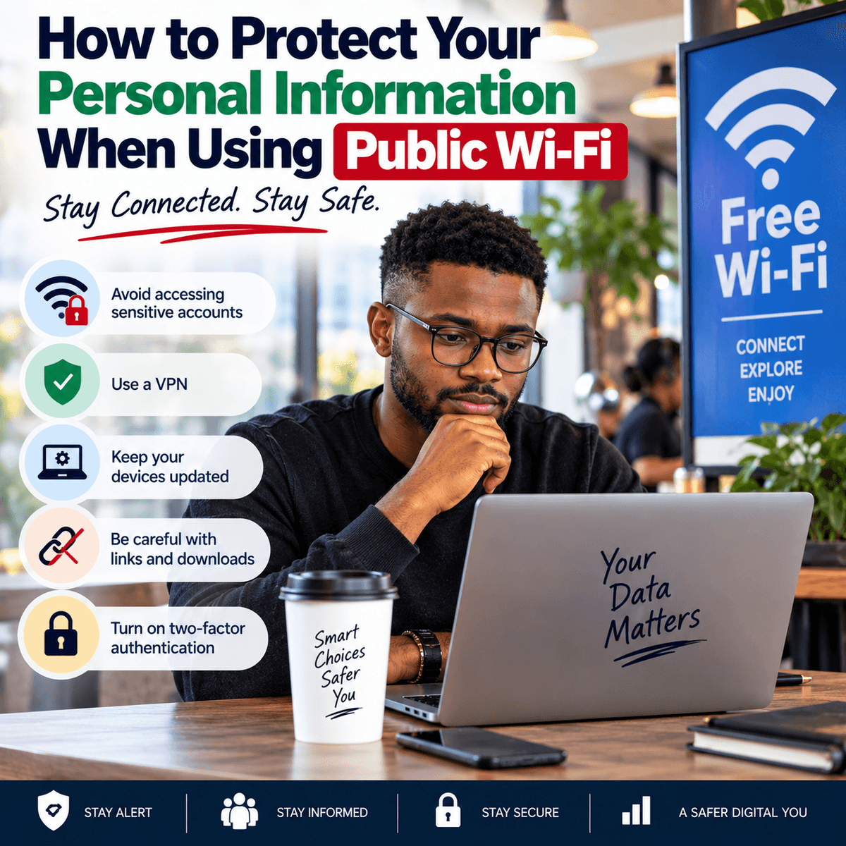 How to Protect Your Personal Information When Using Public Wi-Fi