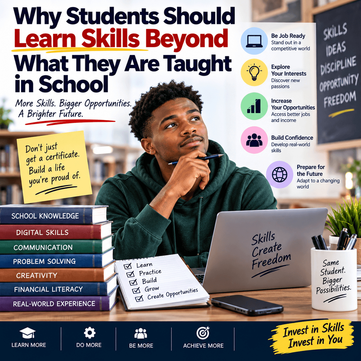 Why Students Should Learn Skills Beyond What They Are Taught in School