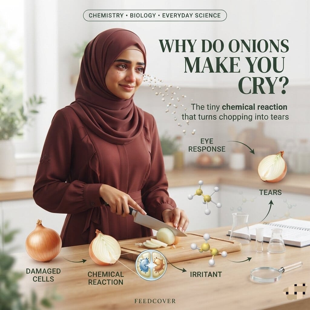 WHY DO ONIONS MAKE YOU CRY?