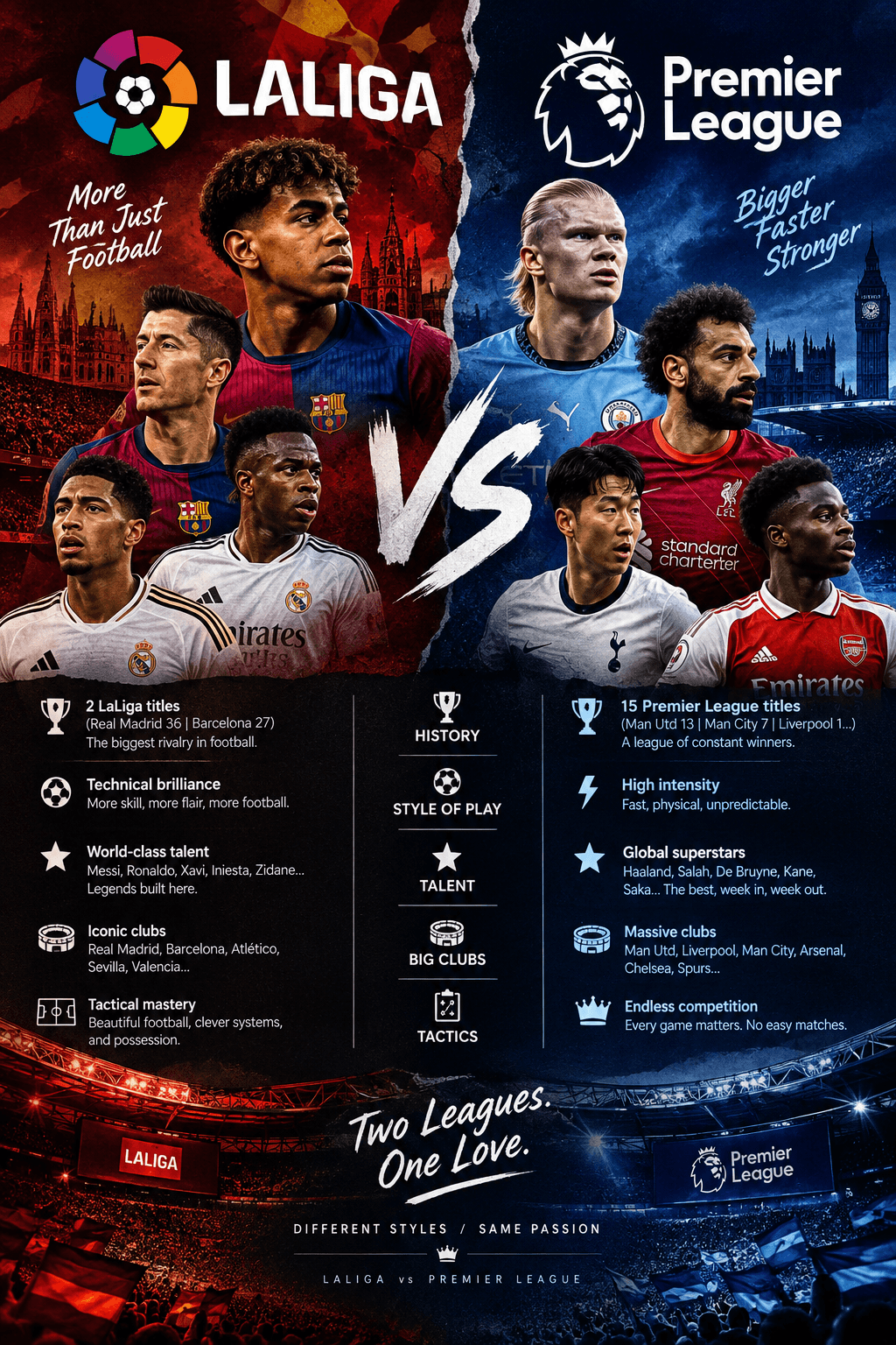 The Premier League VS The Laliga