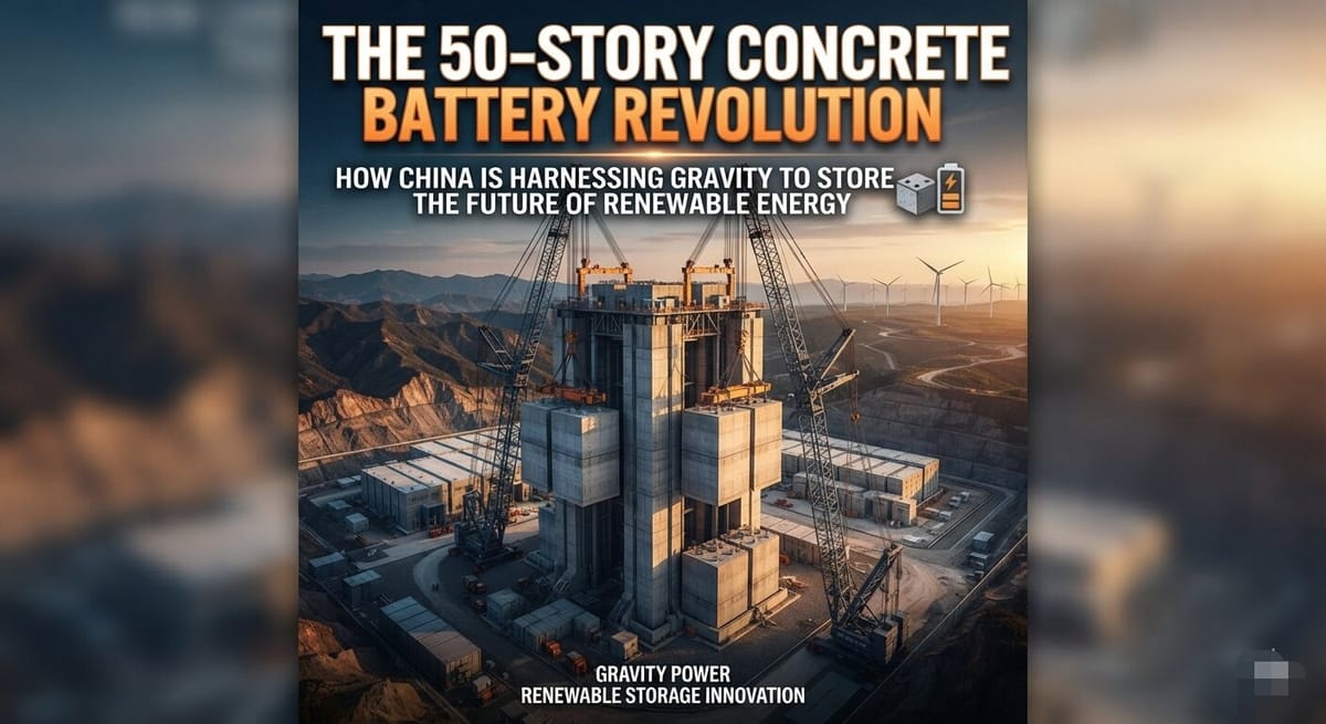 China’s Giant Gravity Battery: Turning Concrete Blocks Into Stored Energy