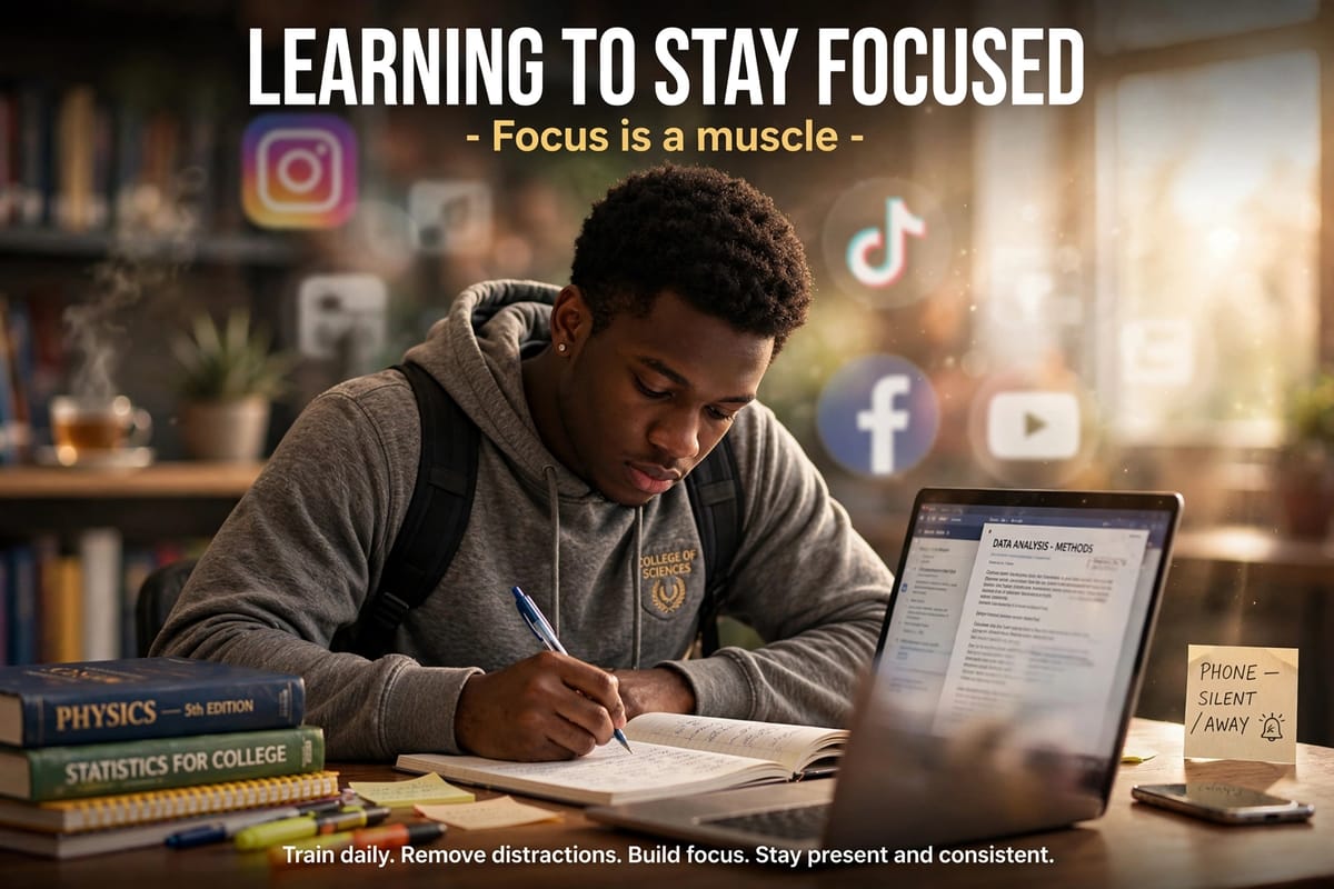 Learning to stay focus 💪