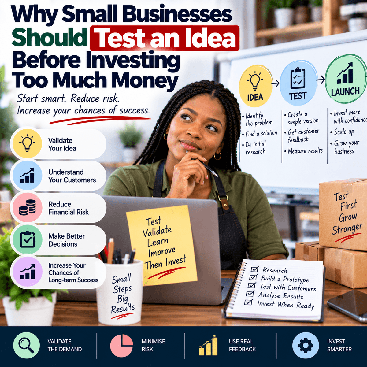 Why Small Businesses Should Test an Idea Before Investing Too Much Money