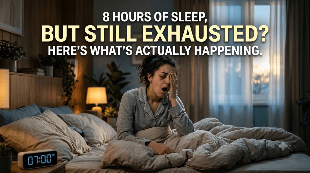 8 Hours of Sleep, But Still Exhausted? Here’s What’s Actually Happening.