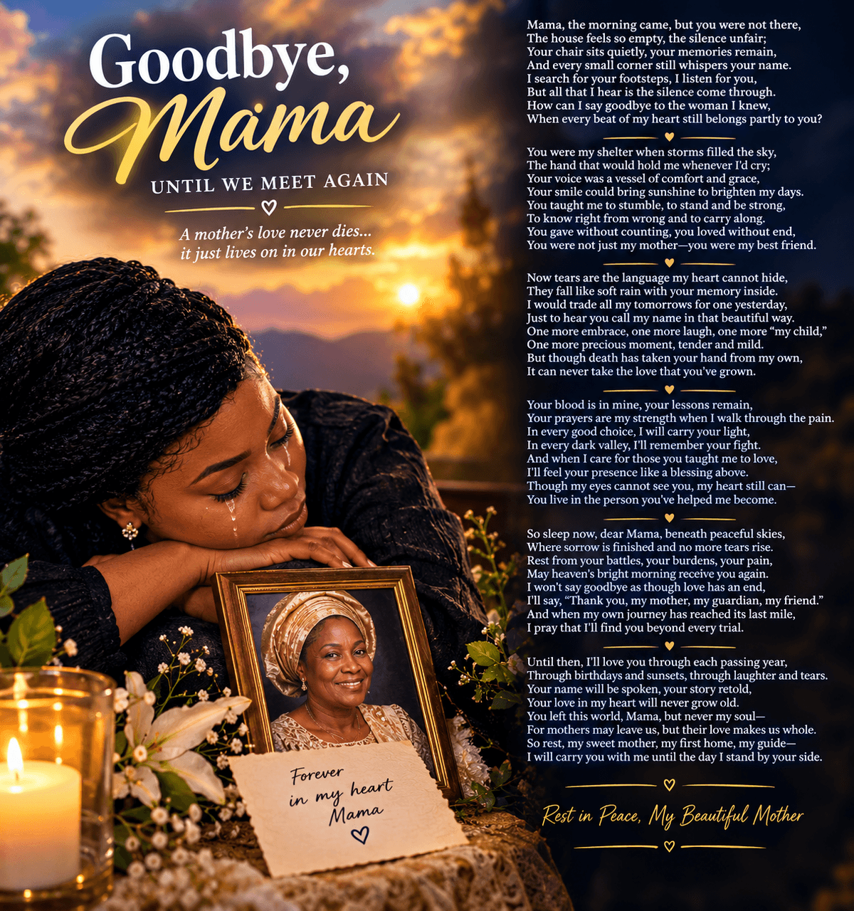 Goodbye, Mama — Until We Meet Again