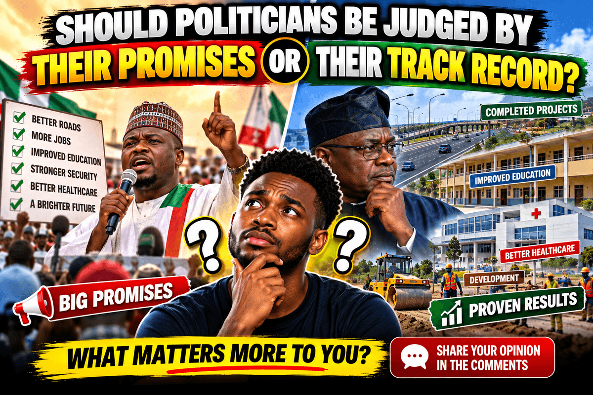 Should Politicians Be Judged by Their Promises or Their Track Record?