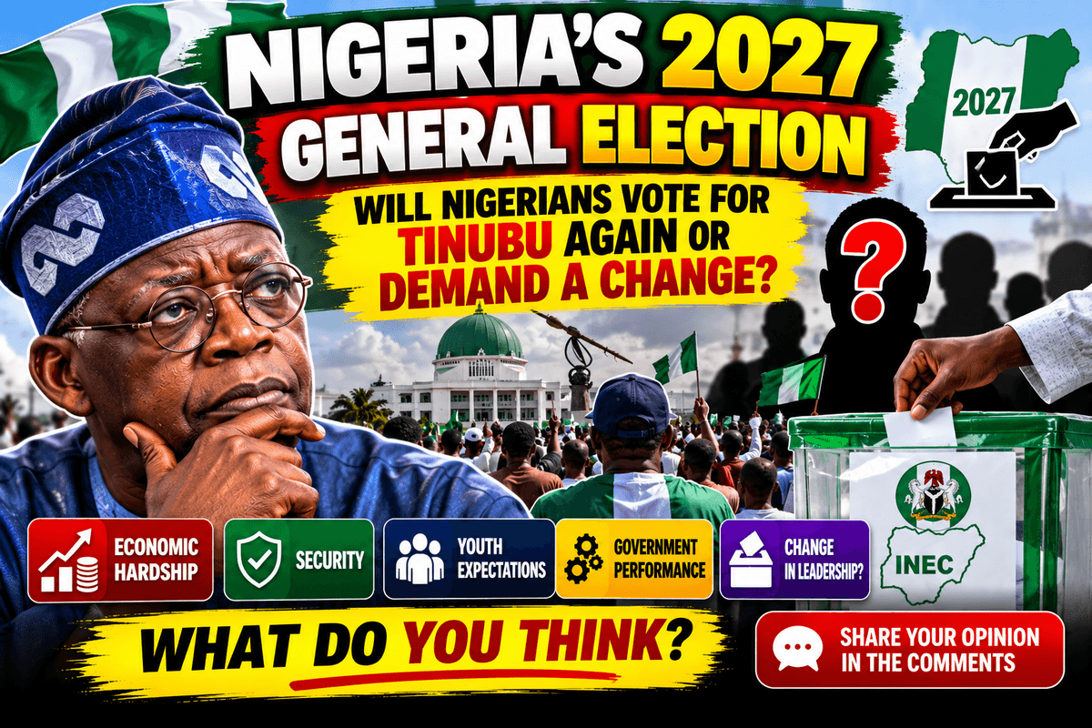 Nigeria’s 2027 General Election: Will Nigerians Vote for Tinubu Again or Demand a Change?