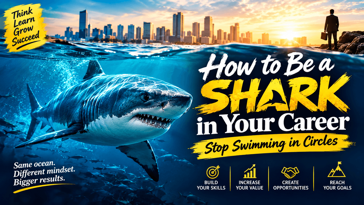 HOW TO BE A SHARK IN YOUR CAREER: STOP SWIMMING IN CIRCLES