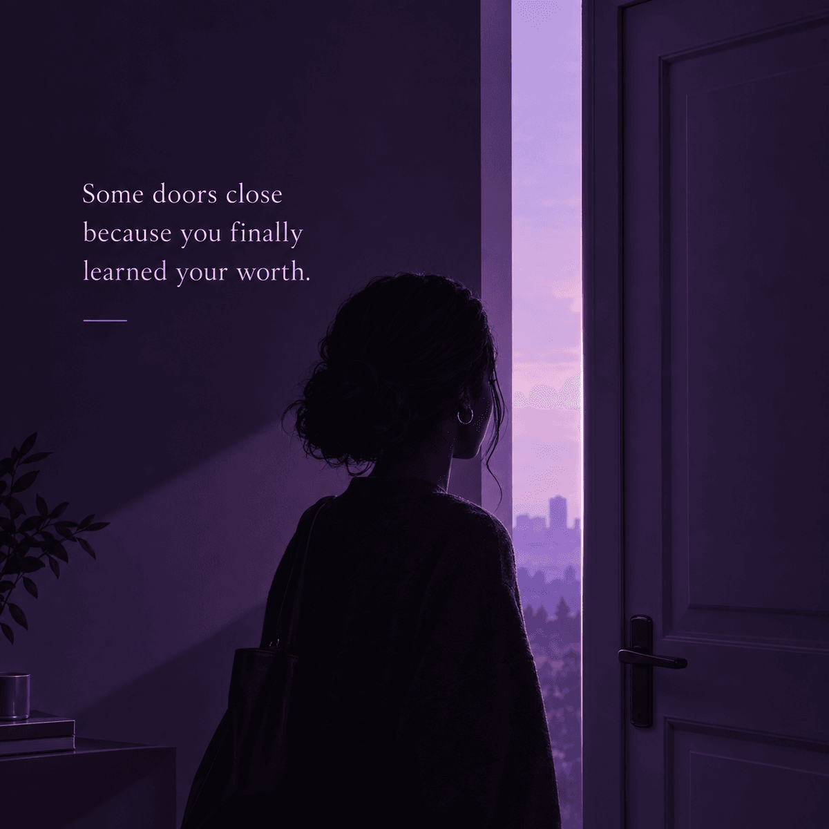 Some doors close because you finally learned your worth
