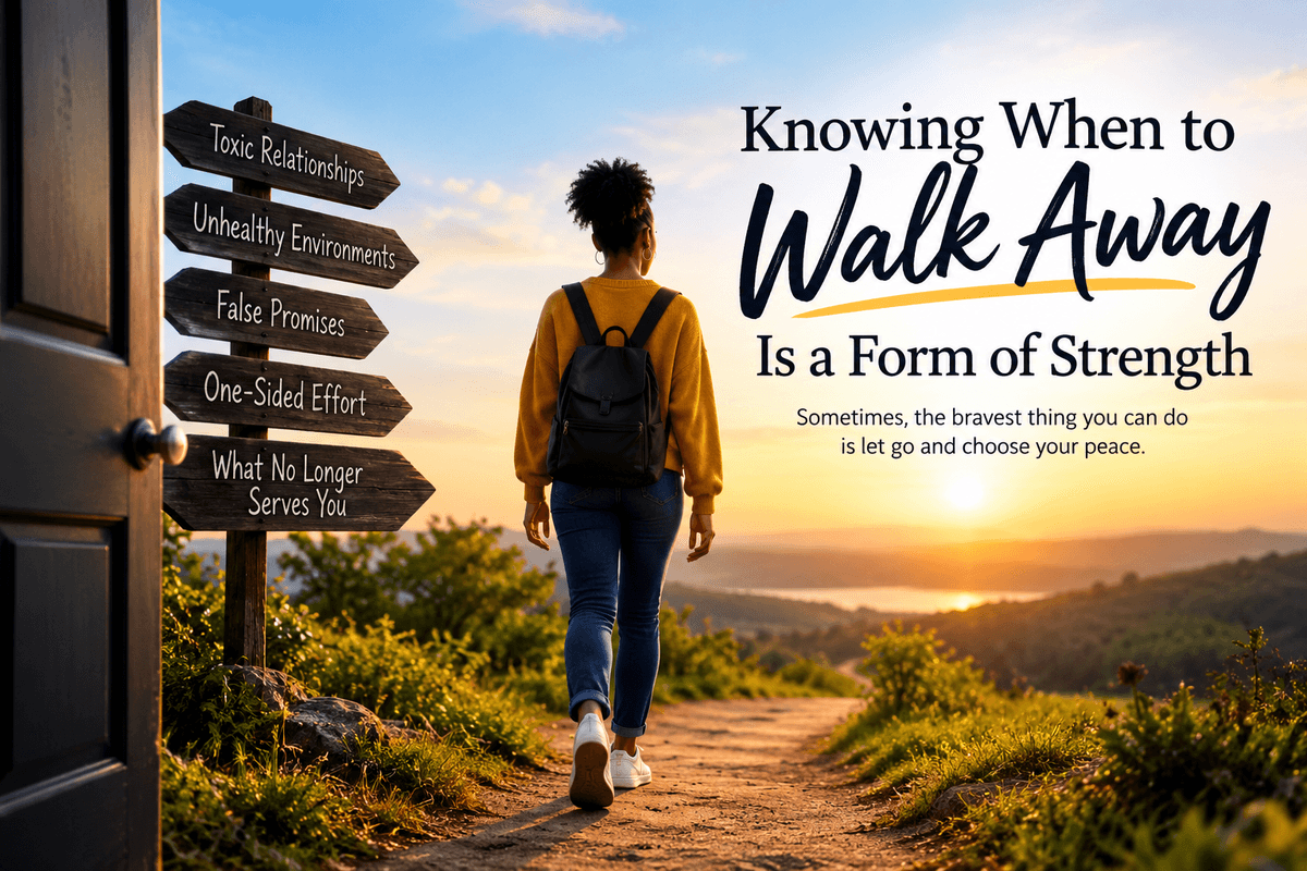 Knowing When to Walk Away Is a Form of Strength