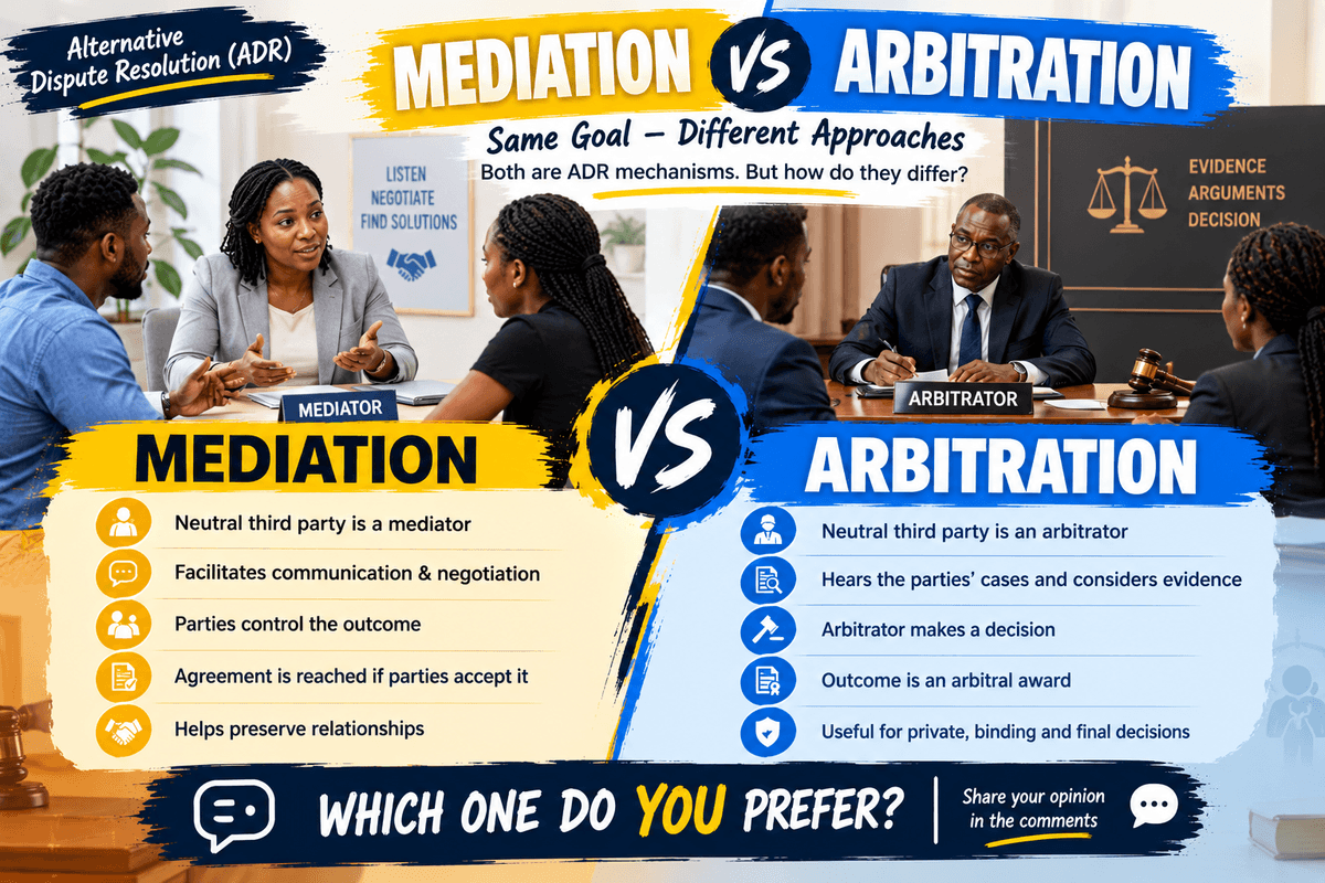 Mediation vs Arbitration: What Is the Difference Between These ADR Mechanisms?