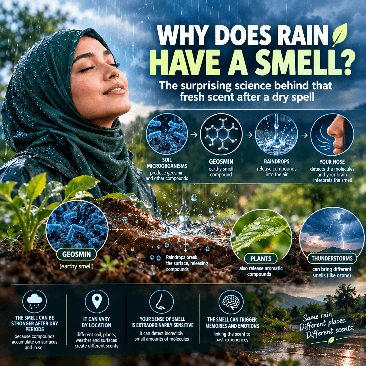WHY DOES RAIN HAVE A SMELL?