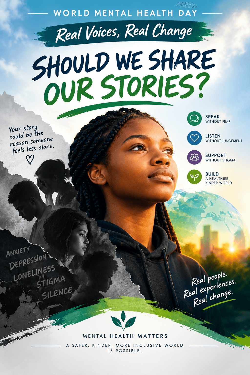 World Mental Health Day: Real Voices, Real Change — Should We Share Our Stories?