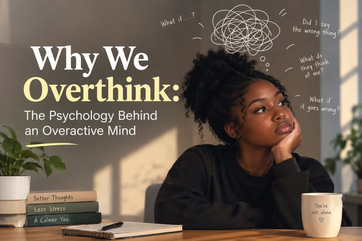 WHY WE OVERTHINK: THE PSYCHOLOGY BEHIND AN OVERACTIVE MIND