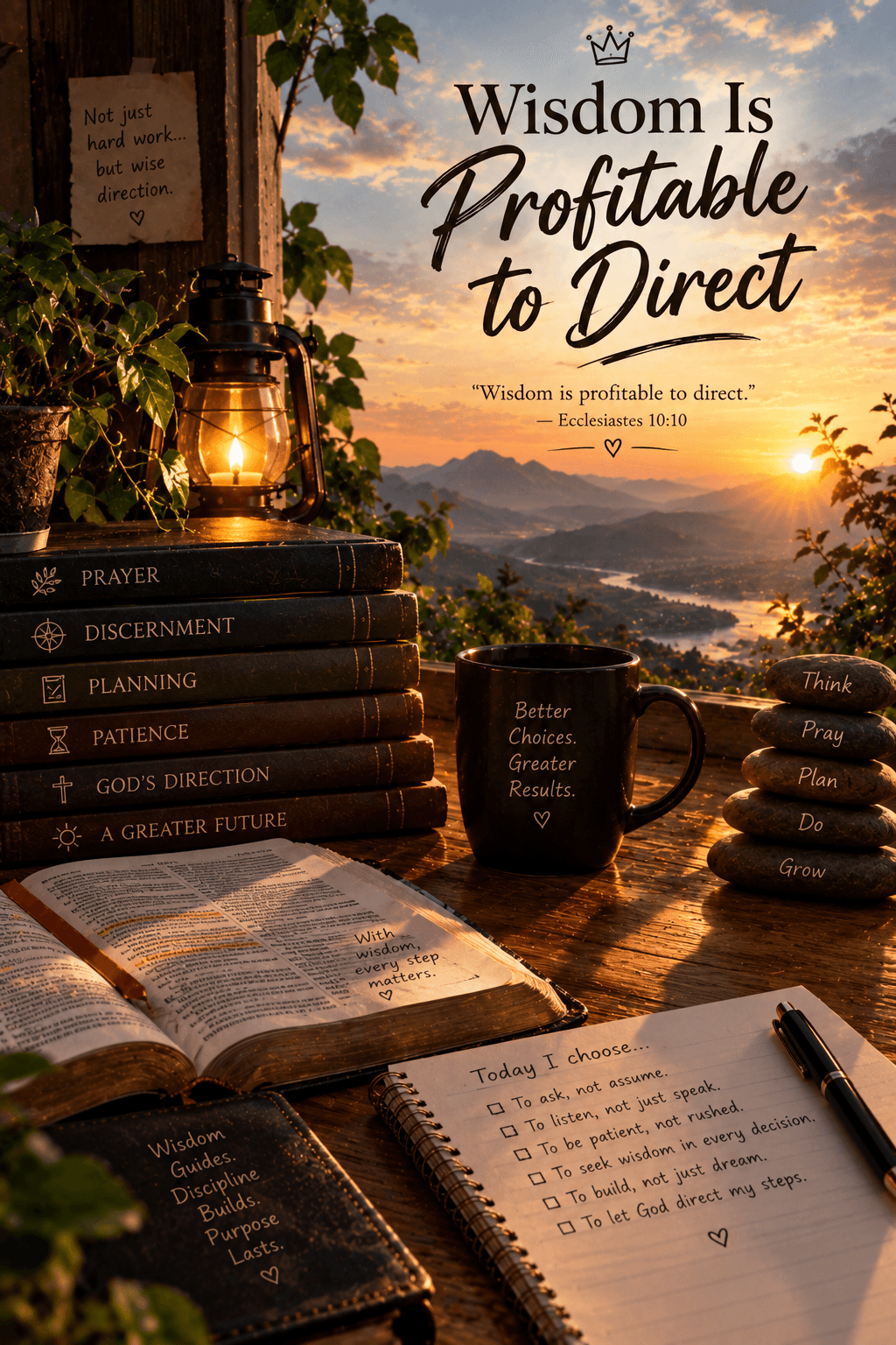 Wisdom is Profitable to Direct (Seek wisdom above all things)