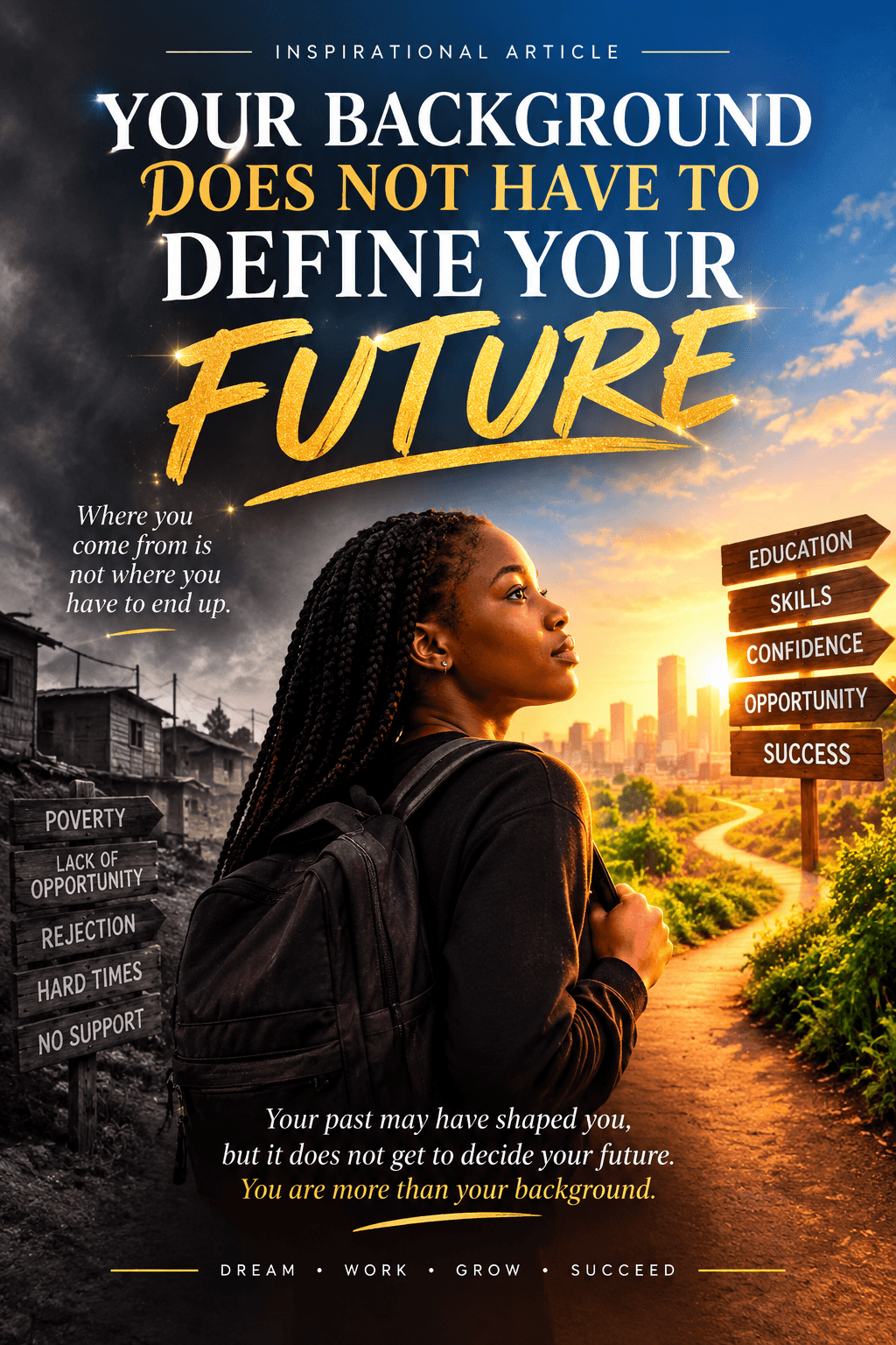 Your Background Does Not Have To Define Your Future