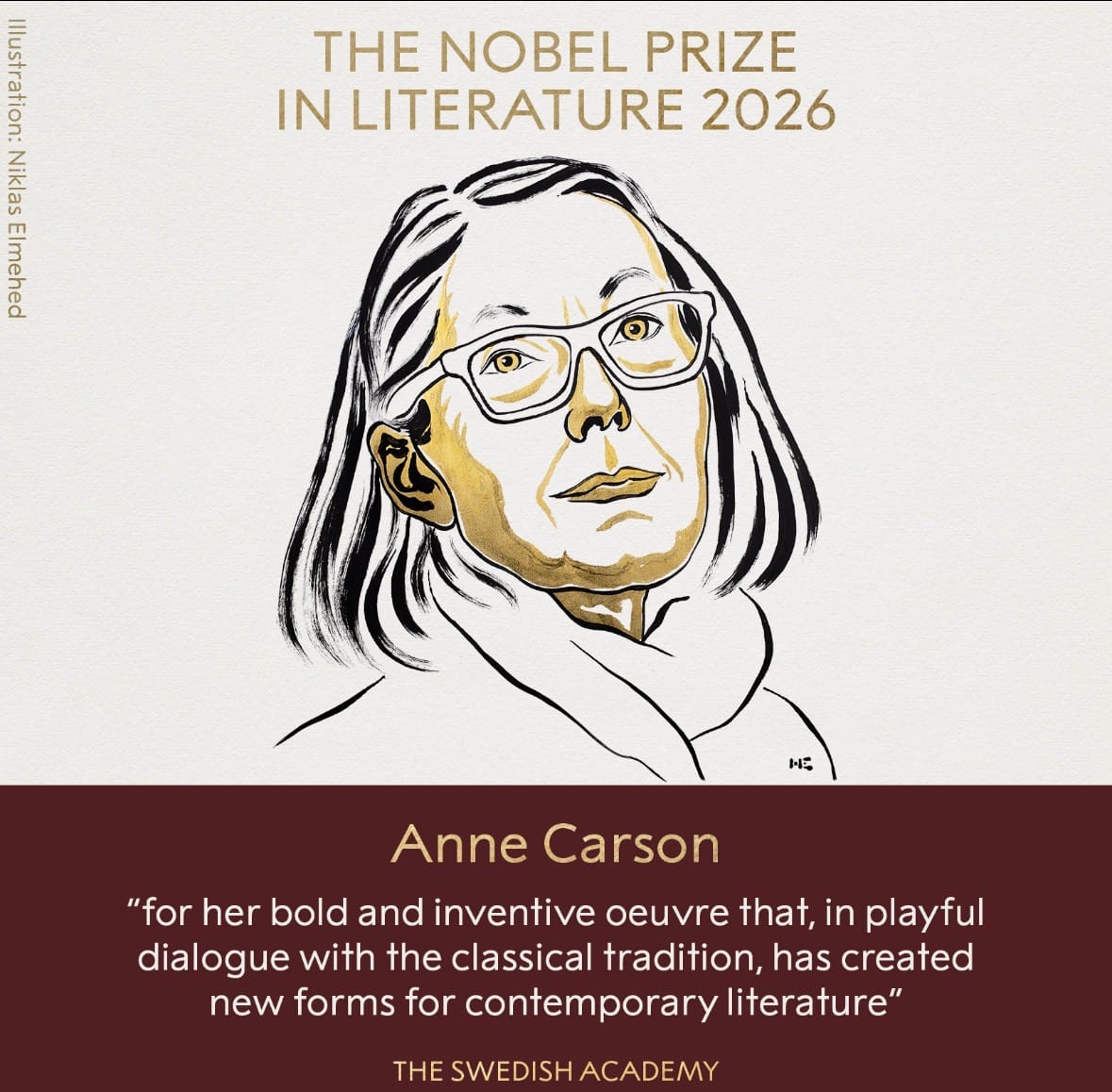 ANNE CARSON WINS THE 2026 NOBEL PRIZE IN LITERATURE: WHAT WRITERS CAN LEARN FROM HER