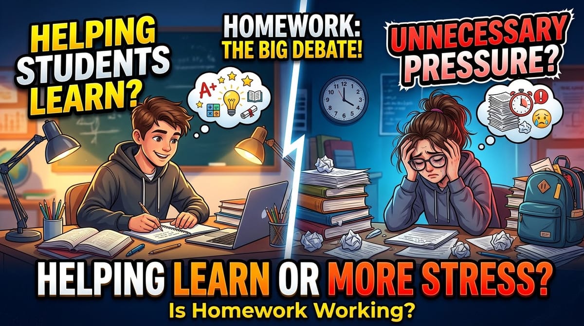 Is Homework Really Helping Students Learn, or Is It Putting Them Under Unnecessary Pressure?