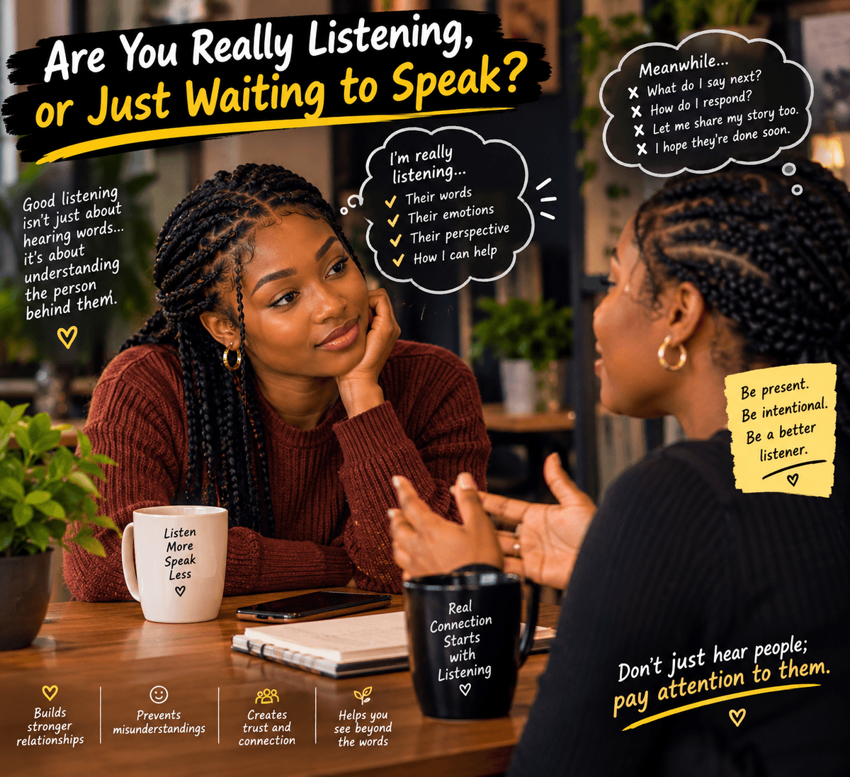 ARE YOU REALLY LISTENING, OR JUST WAITING TO SPEAK?